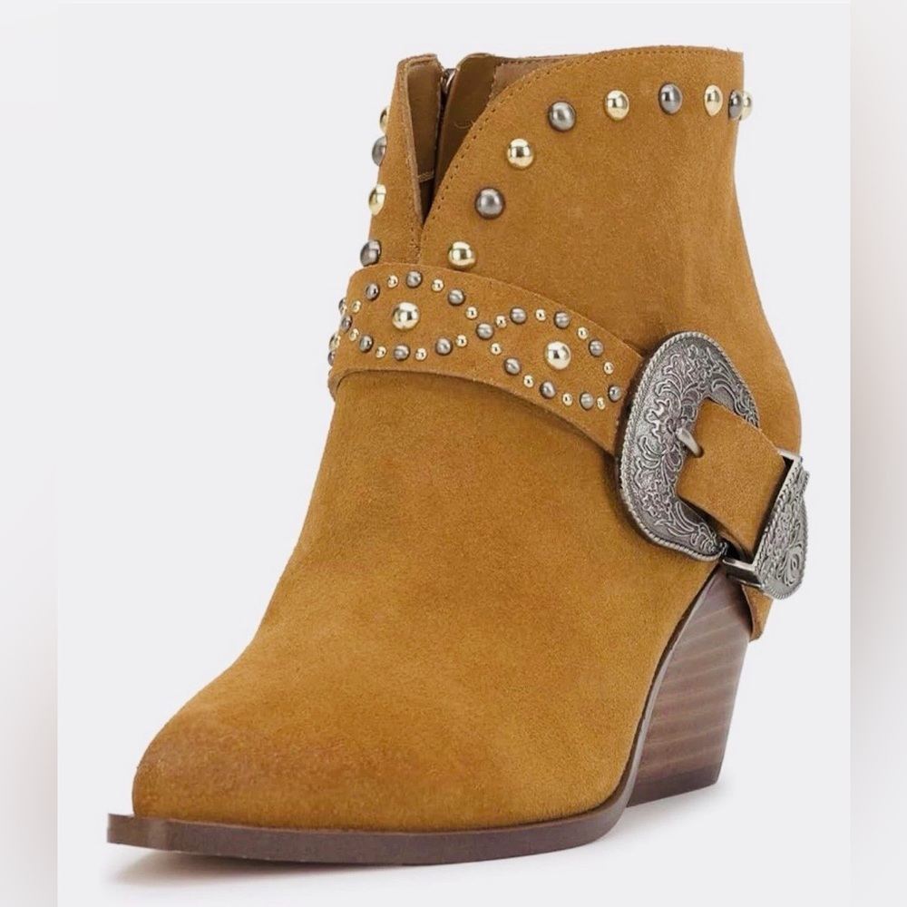 Brand new Jessica Simpson Pivvy Suede Western Ankle Booties 10 - Picture 2 of 7